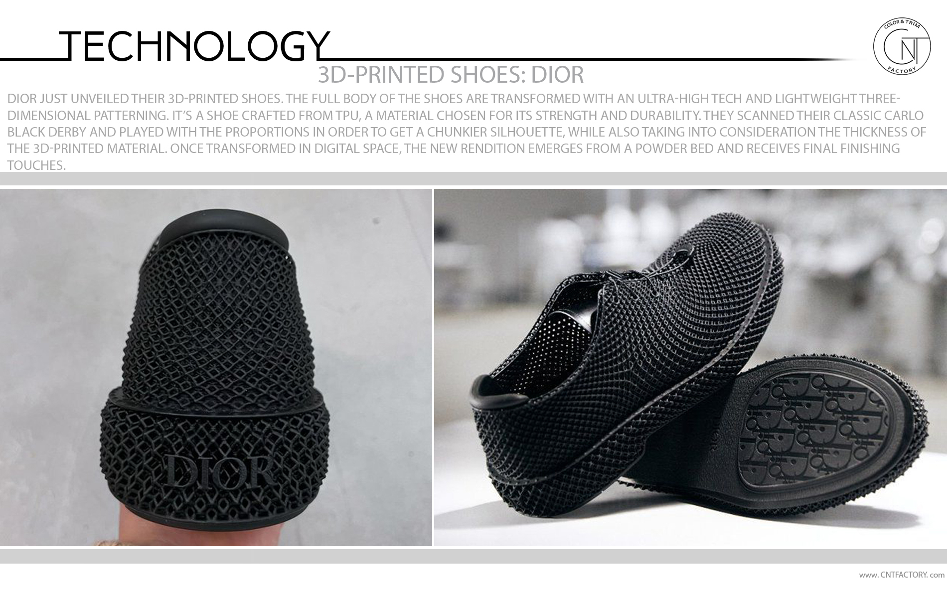 We Cant Stop Thinking About Diors 3DPrinted Derby Shoes